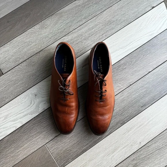 Cole Haan Brown Leather Oxfords - Picture 2 of 7